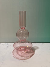 Load image into Gallery viewer, Glass Candlestick Holders