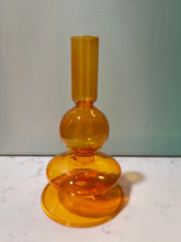 Load image into Gallery viewer, Glass Candlestick Holders
