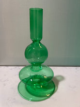 Load image into Gallery viewer, Glass Candlestick Holders