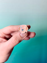 Load image into Gallery viewer, Golden Retriever Rusty Enamel Pin