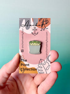Echeveria Succulent Plant Enamel Pin