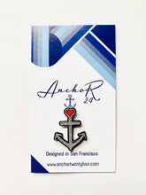 Load image into Gallery viewer, Anchor Glitter Enamel Pin