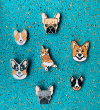 Load image into Gallery viewer, Corgi Sploot Enamel Pin