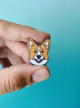 Load image into Gallery viewer, Corgi Lola Enamel Pin