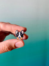 Load image into Gallery viewer, Mini Corgi Parker Enamel Pin