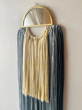 Load image into Gallery viewer, Handmade Fiber Wall Hanging Grey