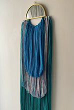 Load image into Gallery viewer, Handmade Fiber Wall Hanging Teal