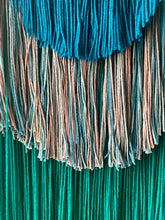 Load image into Gallery viewer, Handmade Fiber Wall Hanging Teal