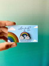 Load image into Gallery viewer, Rainbow Clouds Pride Enamel Pin