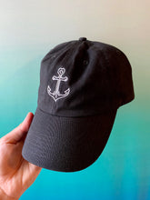 Load image into Gallery viewer, Anchor Hat Black