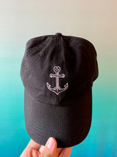 Load image into Gallery viewer, Anchor Hat Black