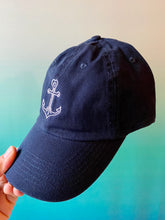 Load image into Gallery viewer, Anchor Hat Navy
