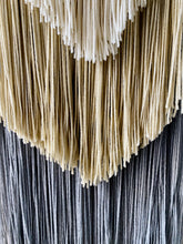 Load image into Gallery viewer, Handmade Fiber Wall Hanging Cream Grey