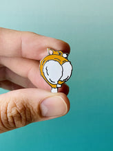 Load image into Gallery viewer, Corgi Booty Enamel Pin