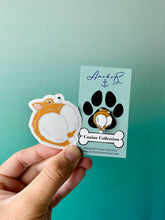 Load image into Gallery viewer, Corgi Booty Enamel Pin