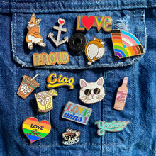 Load image into Gallery viewer, Pride Rainbow+ Enamel Pin