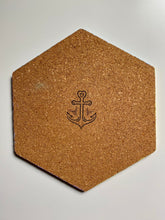 Load image into Gallery viewer, Hexagon Pin Display Cork Board Trivets Pastel