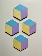 Load image into Gallery viewer, Geometric Hexagon Cork Coasters Pastel