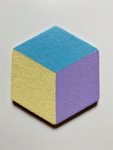Load image into Gallery viewer, Geometric Hexagon Cork Coasters Pastel