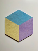 Load image into Gallery viewer, Hexagon Pin Display Cork Board Trivets Pastel