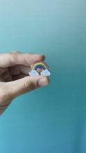 Load and play video in Gallery viewer, Rainbow Clouds Pride Enamel Pin

