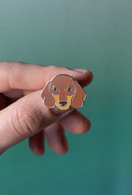 Load image into Gallery viewer, Dachshund Coco Enamel Pin
