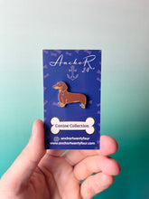 Load image into Gallery viewer, Dachshund Dog Enamel Pin
