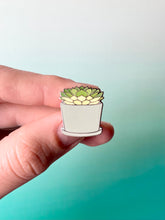 Load image into Gallery viewer, Echeveria Succulent Plant Enamel Pin
