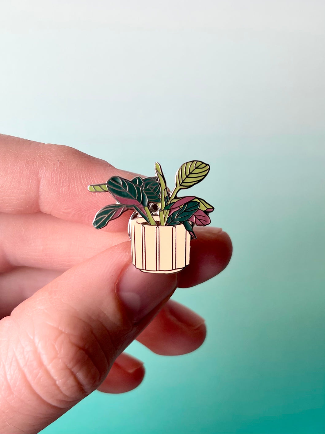 Maranta Plant Enamel Pin