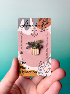 Maranta Plant Enamel Pin