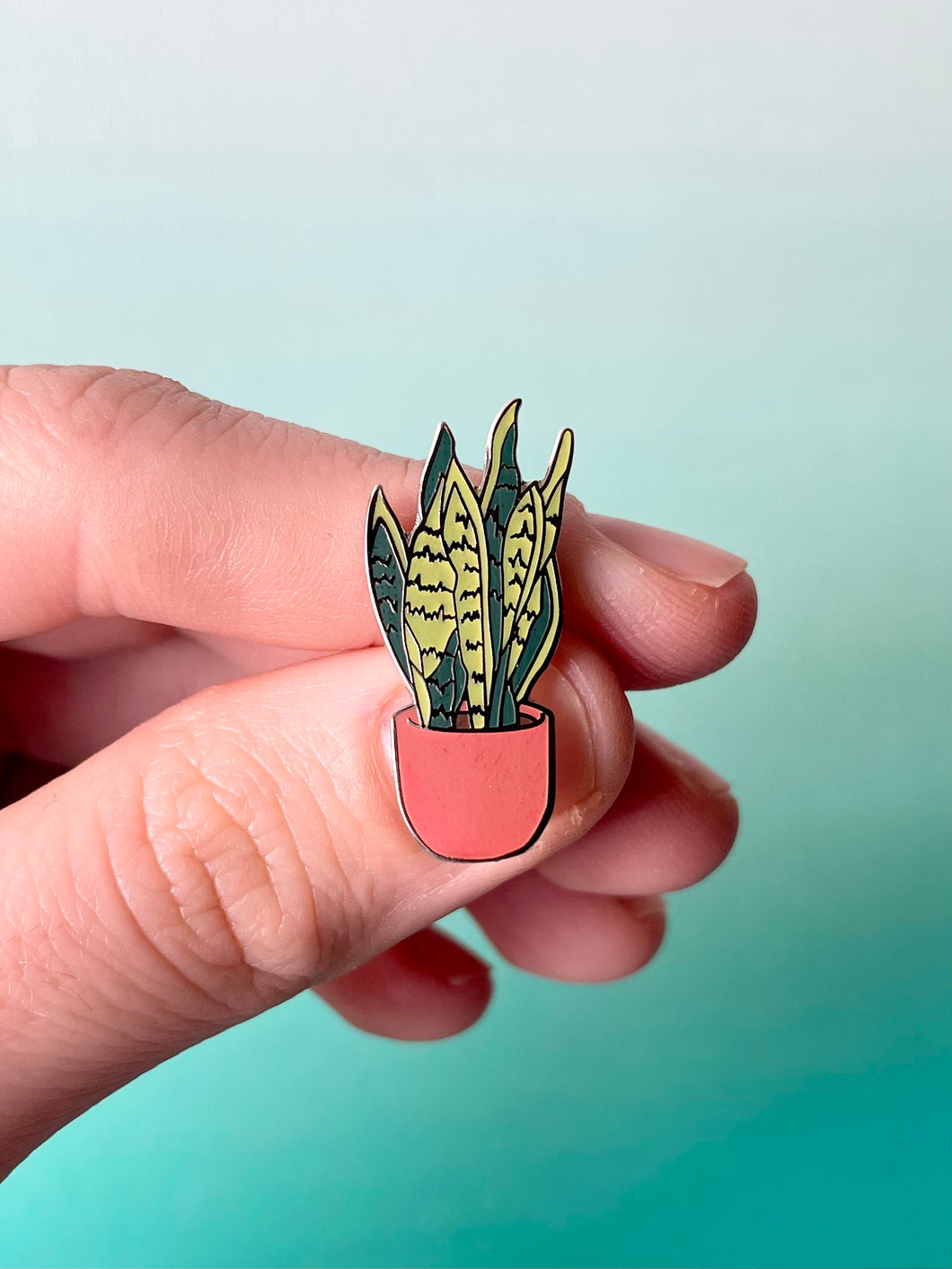 Snake Plant Enamel Pin