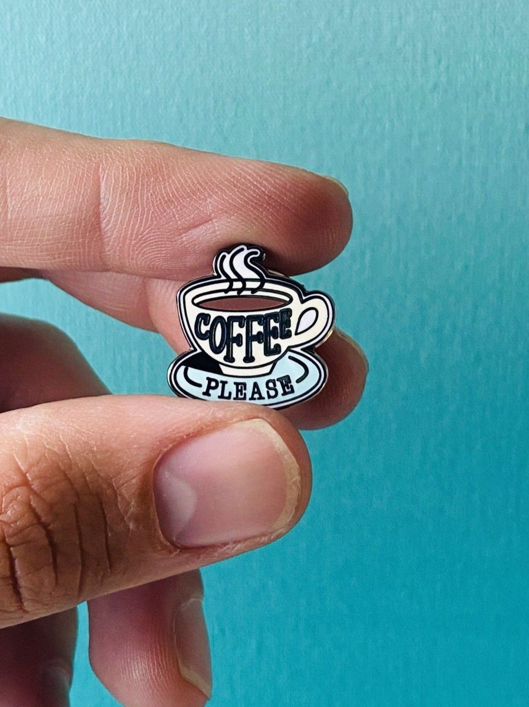 Coffee Please Enamel Pin