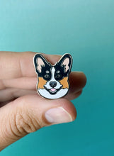 Load image into Gallery viewer, Corgi Parker Enamel Pin
