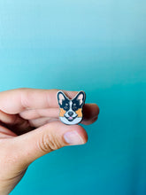 Load image into Gallery viewer, Corgi Parker Enamel Pin
