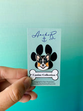 Load image into Gallery viewer, Corgi Parker Enamel Pin
