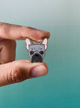 Load image into Gallery viewer, French Bulldog Jenkins Enamel Pin
