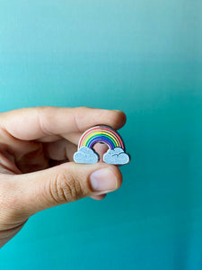Rainbow Clouds Pride Enamel Pin