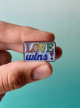 Load image into Gallery viewer, Love Wins! Pride Enamel Pin
