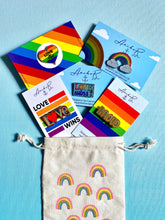 Load image into Gallery viewer, Rainbow Clouds Pride Enamel Pin
