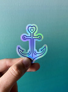 Anchor Holographic Sticker