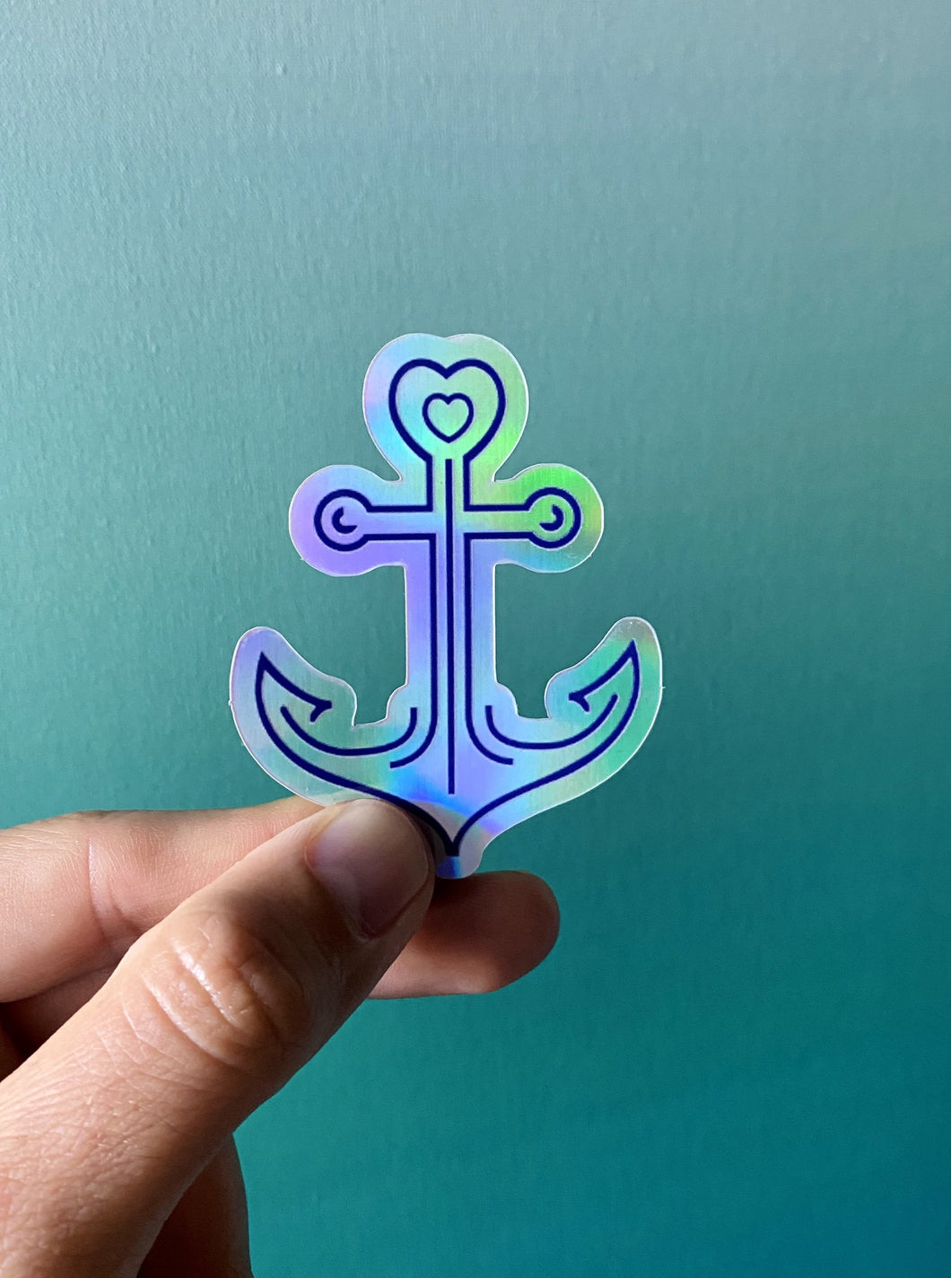 Anchor Holographic Sticker