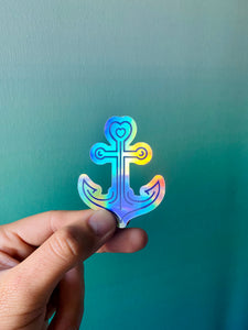 Anchor Holographic Sticker