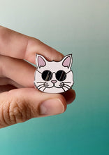 Load image into Gallery viewer, Cool Cat Enamel Pin
