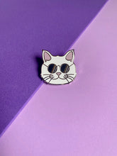 Load image into Gallery viewer, Cool Cat Enamel Pin
