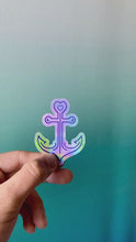 Load and play video in Gallery viewer, Anchor Holographic Sticker

