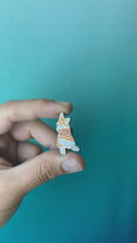 Load and play video in Gallery viewer, Corgi Sploot Enamel Pin
