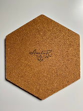 Load image into Gallery viewer, Hexagon Pin Display Cork Board Trivets Pastel
