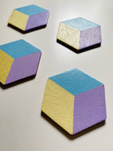 Load image into Gallery viewer, Geometric Hexagon Cork Coasters Pastel
