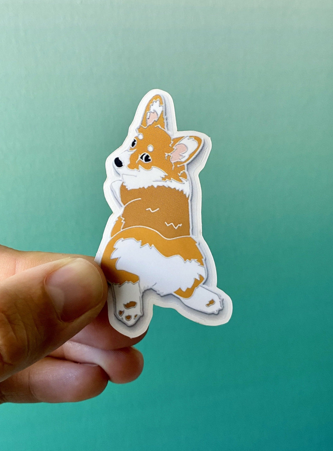 Corgi Sploot Sticker